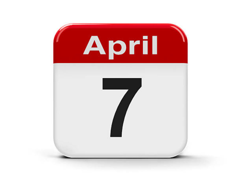 How Many Days Until April 7? 1